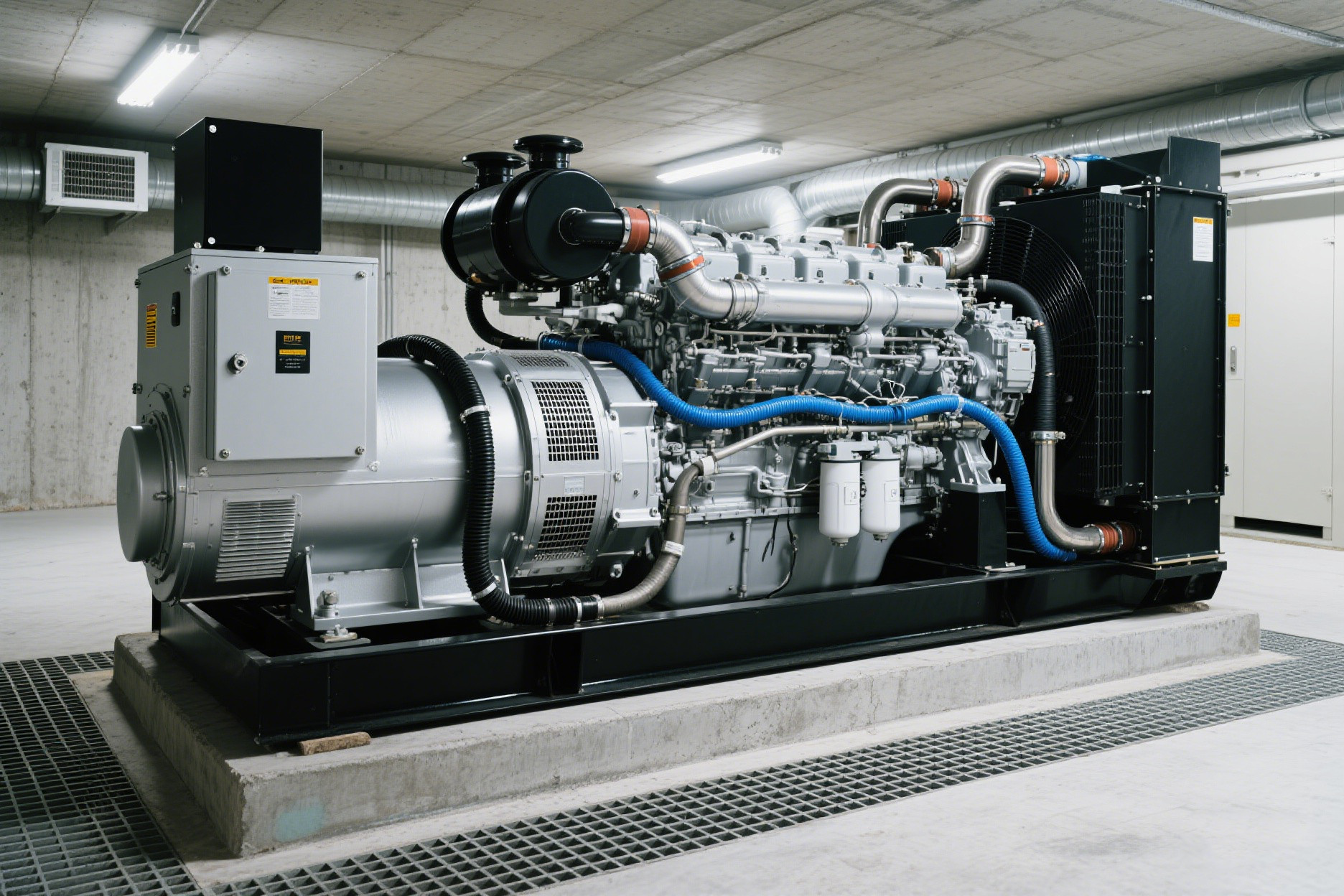 德阳某车站上柴发电机使用